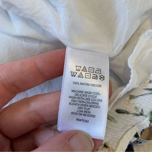 Rachel Ashwell Cottagecore Botanical Midi Dress V-neck Sleeveless Garden Style - Picture 12 of 15